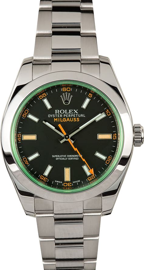 rolex milgauss green